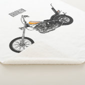Chopper Motorrad 1950 Cartoon Abbildung Sherpadecke (3/4)