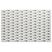 Chopper Motorrad 1950 Cartoon Abbildung Stoff (Fat Quarter (45,7 x 55,9 cm))