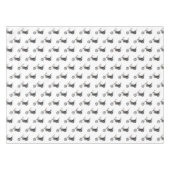 Chopper Motorrad 1950 Cartoon Abbildung Tischdecke (Vorderseite (Horizontal))