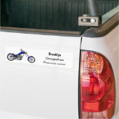 Chopper Motorrad Cartoon Abbildung Autoaufkleber (Auf Lkw)