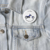 Chopper Motorrad Cartoon Abbildung Button (Beispiel)