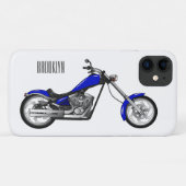 Chopper Motorrad Cartoon Abbildung Case-Mate iPhone Hülle (Rückseite (Horizontal))