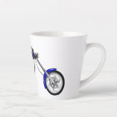 Chopper Motorrad Cartoon Abbildung Milchtasse (Rechts)