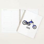 Chopper Motorrad Cartoon Abbildung Planer (Anzeige)