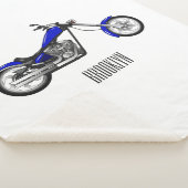 Chopper Motorrad Cartoon Abbildung Sherpadecke (3/4)