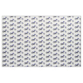 Chopper Motorrad Cartoon Abbildung Stoff (Fat Quarter (45,7 x 55,9 cm))