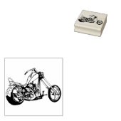 Chopper Motorrad Gummistempel (Stempel)