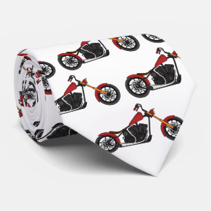 Chopper-Motorrad-Illustration Krawatte