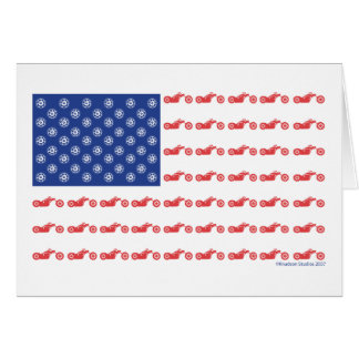 Chopper Motorrad - Patriotische Flagge