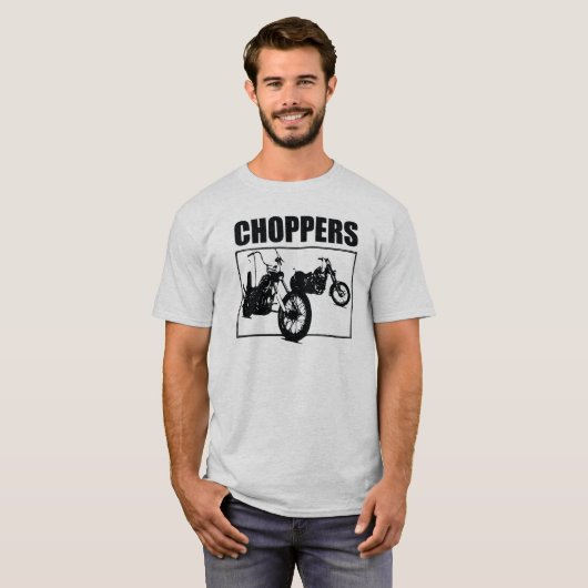 Chopper-Motorrad T-Shirt (Vorne ganz)