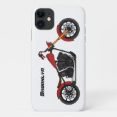 Chopper-Motorradillustration Case-Mate iPhone Hülle (Rückseite)