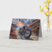 Chopper-Motorradkarte - Hintergrund Karte (Gelbe Blume)