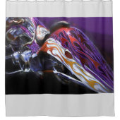 CHOPPER-MOTORRADSCHWANZ EINES DRAGONS DUSCHVORHANG (Vorderseite)