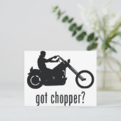 Chopper Postkarte (Stehend Vorderseite)