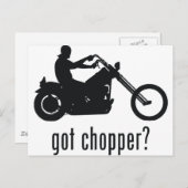 Chopper Postkarte (Vorne/Hinten)