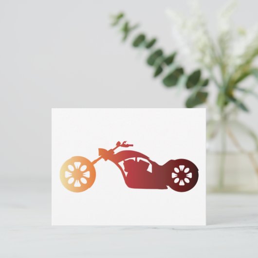 Chopper Postkarte (Stehend Vorderseite)