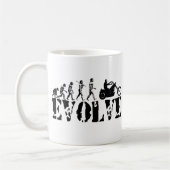 Chopper-Radfahrer-Motorrad-Reiter-Evolutions-Kunst Kaffeetasse (Links)