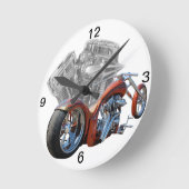 Chopper Runde Wanduhr (Winkel)