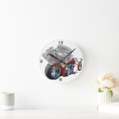 Chopper Runde Wanduhr (Zuhause)