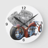 Chopper Runde Wanduhr (Vorderseite)