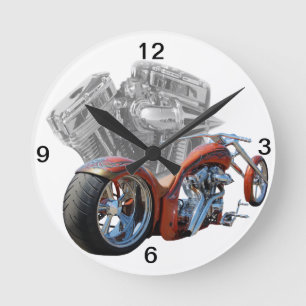 Chopper Runde Wanduhr