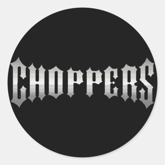 CHOPPER RUNDER AUFKLEBER (Vorderseite)