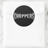CHOPPER RUNDER AUFKLEBER (Tasche)