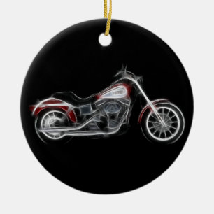 Chopper-Schweinheavyweight-Motorrad Keramik Ornament
