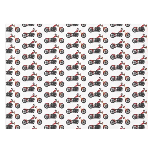 Chopper style motorcycle illustration tischdecke (Vorderseite (Horizontal))