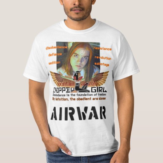 Choppergirl Missachtungs-= Freiheits-T - Shirt (Vorderseite)