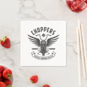 Choppers Oldtimer-Motorräder Serviette (Beispiel)