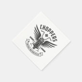 Choppers Oldtimer-Motorräder Serviette (Ecke)