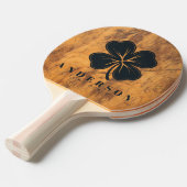 Chopping Block Four Leaf Clover with Name Tischtennis Schläger (Vorderseite)