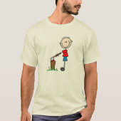 Chopping Wood Strichmännchen Tshirts und Geschenke (Vorderseite)