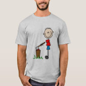 Chopping Wood Strichmännchen Tshirts und Geschenke (Vorderseite)