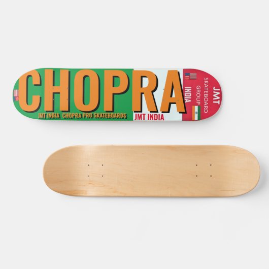 CHOPRA JMT INDIA 7 3/4" Skateboard Deck (Horizontal)