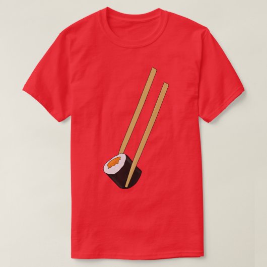 Chopsticks mit Sushi T-Shirt (Design vorne)