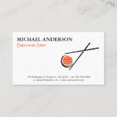 Chopsticks | Sushi Roll Visitenkarte (Rückseite)