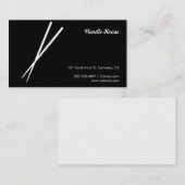 Chopsticks Visitenkarte (Vorne/Hinten)