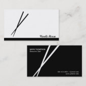 Chopsticks Visitenkarte (Vorne/Hinten)