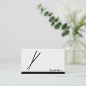 Chopsticks Visitenkarte (Stehend Vorderseite)