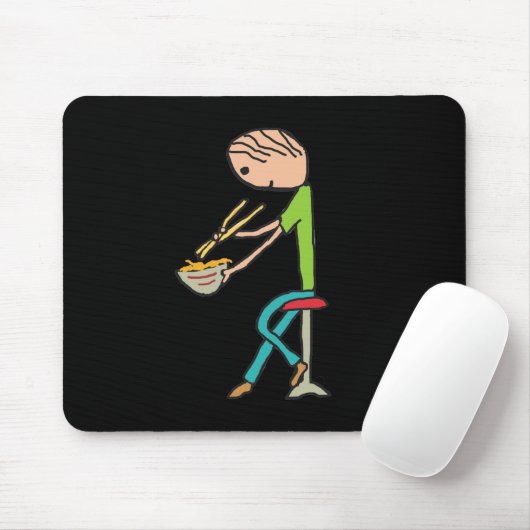 Chopstiere und Nudeln Mousepad (Mit Mouse)