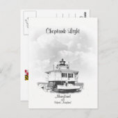 Choptank Light - Maryland Postkarte (Vorne/Hinten)