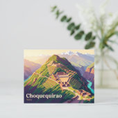 Choquequirao Peru Postkarte (Stehend Vorderseite)