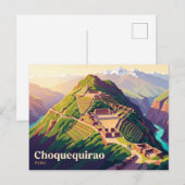 Choquequirao Peru Postkarte (Vorne/Hinten)