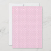Choquette mit rosa Schleife Einladung (Rückseite)