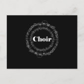 Chor Chorus Chormusikdirigent Notes Postkarte (Vorderseite)