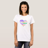 Chor der Erde Wortwolke Farbe T-Shirt (Vorne ganz)