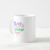 Chor der Erde Wortwolke Kaffeetasse (Vorderseite Links)