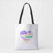 Chor der Erde Wortwolke Tasche (Vorderseite)